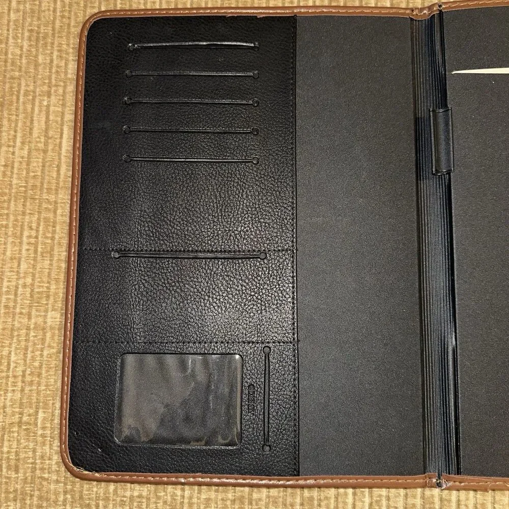 Disney Store Mickey Mouse Plaid Blue Green Organizer Portfolio Notebook